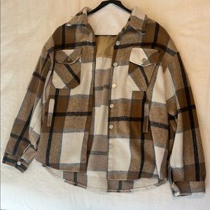 Brown and Cream Jacket (L)